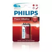 Philipsova baterija 9V PowerLife, alkalna - 1 kos