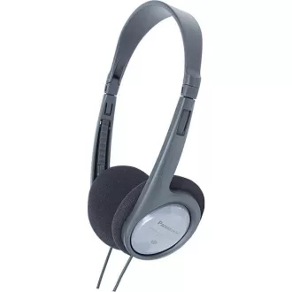 Panasonic RP-HT090E-H, žične slušalke, za ušesa, 3,5 mm priključek, 6,3 mm priključek, 5 m kabel, nadzor glasnosti, sive barve