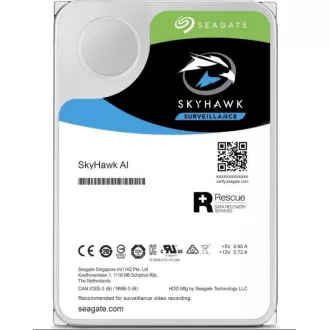 Seagate SkyHawk AI HDD, 10 TB, SATAIII, 256 MB predpomnilnika, 7200 vrtljajev na minuto