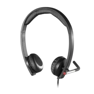 Logitech slušalke USB H650e Stereo - črne