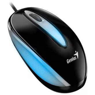 Genius DX-Mini / Miška, žična, optična, 1000DPI, 3 gumbi, USB, RGB LED, črna Genius DX-Mini / Miška, žična, optična, 1000DPI, 3 gumbi, USB, RGB LED, črna