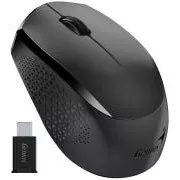 Genius NX-8000S Type-C, miška, brezžična, optična, 1200DPI, 3 gumbi, USB-C, črna
