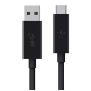 Belkin kabel USB-C/USB-A 3.1, 0,9 m, črn