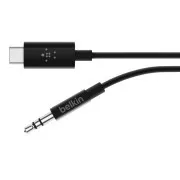 Belkin ROCKSTAR™ USB-C/3,5 mm jack kabel, 0,9 m, črn