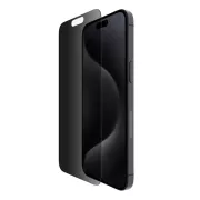 Belkin SCREENFORCE™ Zaščitno steklo s kaljenim steklom za zasebnost in zaščito pred mikrobi za iPhone 15 Pro Max