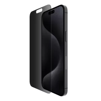 Belkin SCREENFORCE™ Zaščitno steklo s kaljenim steklom za zasebnost in zaščito pred mikrobi za iPhone 15 Pro Max