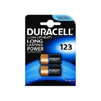 Baterija DURACELL - 123A 3V litijeva baterija, 3 V, 1500 mAh - 2 pakiranja Baterija DURACELL - 123A 3V litijeva baterija, 3 V, 1500 mAh - 2 pakiranja