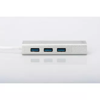 DIGITUS USB 3.0 HUB, 3 vrata in adapter Gigabit LAN 3xUSB A/F, 1xUSB A/M, 1xRJ45 LAN, Win / Mac OS DIGITUS USB 3.0 HUB, 3 vrata in adapter Gigabit LAN 3xUSB A/F, 1xUSB A/M, 1xRJ45 LAN, Win / Mac OS