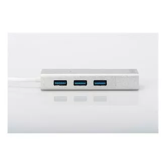 DIGITUS USB 3.0 HUB, 3 vrata in adapter Gigabit LAN 3xUSB A/F, 1xUSB A/M, 1xRJ45 LAN, Win / Mac OS DIGITUS USB 3.0 HUB, 3 vrata in adapter Gigabit LAN 3xUSB A/F, 1xUSB A/M, 1xRJ45 LAN, Win / Mac OS