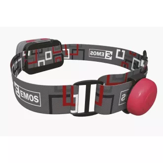 Emos LED čelna svetilka P3531, 330 lm, 65m, 1x CREE 1x COB rdeča zadnja LED, 3x AAA CR2032 Emos LED čelna svetilka P3531, 330 lm, 65m, 1x CREE 1x COB rdeča zadnja LED, 3x AAA CR2032