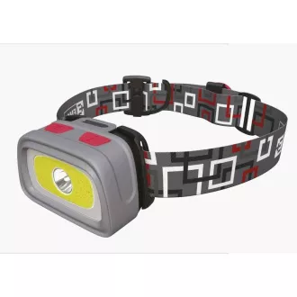 Emos LED čelna svetilka P3531, 330 lm, 65m, 1x CREE 1x COB rdeča zadnja LED, 3x AAA CR2032 Emos LED čelna svetilka P3531, 330 lm, 65m, 1x CREE 1x COB rdeča zadnja LED, 3x AAA CR2032