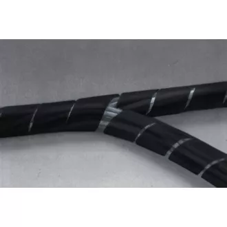 Nedis SWB KS-10BLACK - Vodenje kablov | Spiralno ohišje | 10 m | Največja debelina kabla 60 mm | PVC | Črna