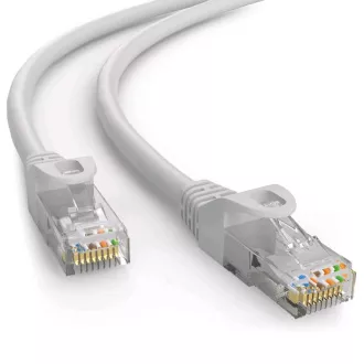 C-TECH Patchcord Cat6e, UTP, siv, 0,25 m