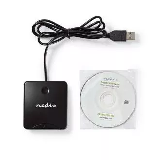 Nedis CRDRU2SM1BK - Čitalnik pametnih kartic (ID, eCard), USB 2.0 Nedis CRDRU2SM1BK - Čitalnik pametnih kartic (ID, eCard), USB 2.0