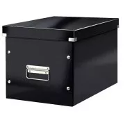 LEITZ Kvadratna škatla Click&Store, velikost L (A4), črna