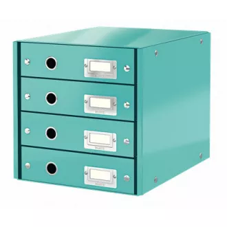 LEITZ Click&Store predal, 4 predali, ledeno modra