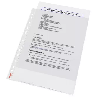 LEITZ Plastični žepki Esselte Standard A4, GC, 55 mic, škatla po 100 kosov