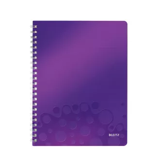 LEITZ beležnica WOW A4, PP, črtasta, vijolična LEITZ beležnica WOW A4, PP, črtasta, vijolična