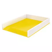LEITZ Dvobarvna škatla za shranjevanje WOW, bela/rumena