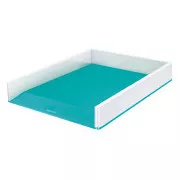 LEITZ Dvobarvna škatla za shranjevanje WOW, bela/svetlo modra