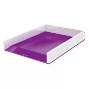 LEITZ Dvobarvna škatla za shranjevanje WOW, bela/vijolična