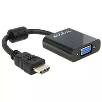 Delock Adapter HDMI-A moški > VGA ženska črna