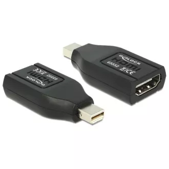Delock Adapter mini Displayport moški > HDMI ženski Delock Adapter mini Displayport moški > HDMI ženski