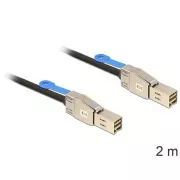 Delock Kabel Mini SAS HD x 4 SFF 8644 moški > Mini SAS HD x 4 SFF 8644 moški 2 m