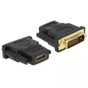 Delock Adapter DVI 24 1 pin moški > HDMI ženski
