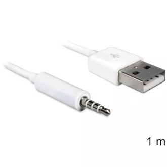 Delock Kabel USB-A moški > stereo priključek 3,5 mm moški 4 nožice iPod Shuffle 1 m