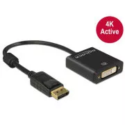 Delock Displayport 1.2 moški > DVI ženski 4K aktiven črn