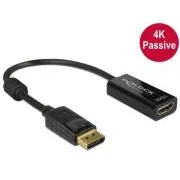 Delock Displayport 1.2 moški > HDMI ženski 4K pasivni črn