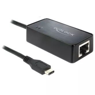 Delock adapter SuperSpeed USB (USB 3.1, Gen 1) z moškim USB Type-C™ in Gigabit LAN 10/100/1000 Mb/s