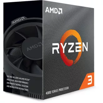 AMD procesor Ryzen 3 4100 AM4 Box (4 jedra, 8 niti, 3,8 GHz / 4,0 GHz, 4 MB predpomnilnika, 65 W) s hladilnikom Wraith Stealth