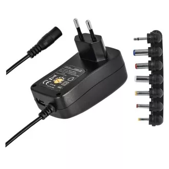 Emos univerzalni pulzni napajalnik N3113, 3-12 V / max. 2,25 A, z glavnikom, USB
