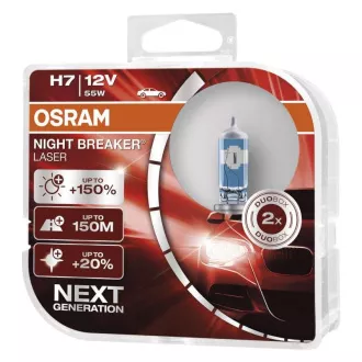 Žarnica OSRAM H7 12V, 55W Night Breaker Laser NG 64210NL - komplet 2