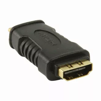 Nedis CVGP34906BK - Adapter HDMI | Mini priključek HDMI - Vtičnica HDMI | Črna