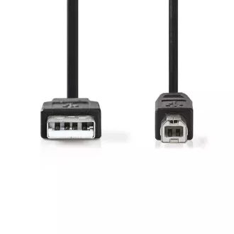 Nedis CCGB60100BK30 - Kabel USB 2.0 | Vtič A - Vtič B | 3 m | Črna