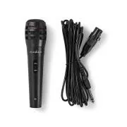 Nedis MPWD15BK – žični mikrofon | Občutljivost: -72 dB ± 3 dB | 80 Hz – 12 kHz | 5 m