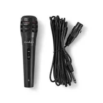 Nedis MPWD15BK – žični mikrofon | Občutljivost: -72 dB ± 3 dB | 80 Hz – 12 kHz | 5 m Nedis MPWD15BK – žični mikrofon | Občutljivost: -72 dB ± 3 dB | 80 Hz – 12 kHz | 5 m