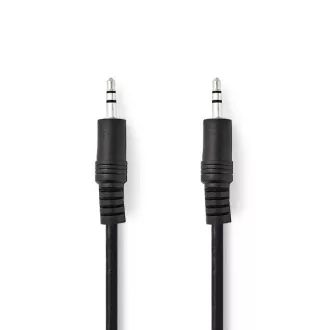 Nedis CAGB22000BK20 - Stereo zvočni kabel | 3,5-milimetrski vtič - 3,5-milimetrski vtič | 2 m | črna
