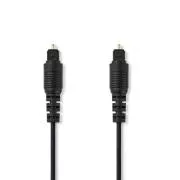 Nedis CAGB25000BK30 - Optični zvočni kabel | TosLink vtič - TosLink vtič | 3 m | Črna