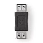 Nedis CCGB60900BK - Adapter USB 2.0 | Vtičnica A - Vtičnica A | Črna