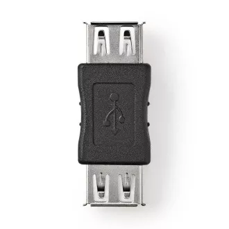 Nedis CCGB60900BK - Adapter USB 2.0 | Vtičnica A - Vtičnica A | Črna