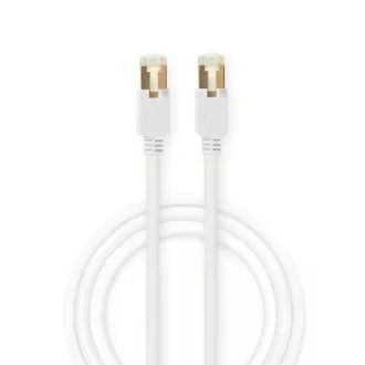 Nedis CCGB85221WT10 - Omrežni kabel CAT6 S/FTP | Vtič RJ45 (8P8C) - Vtič RJ45 (8P8C) | 1 m | Bela