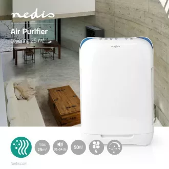 Nedis AIPU200CWT - Čistilec zraka | 25 m2 | 35-54 dB | Kazalnik kakovosti zraka Nedis AIPU200CWT - Čistilec zraka | 25 m2 | 35-54 dB | Kazalnik kakovosti zraka