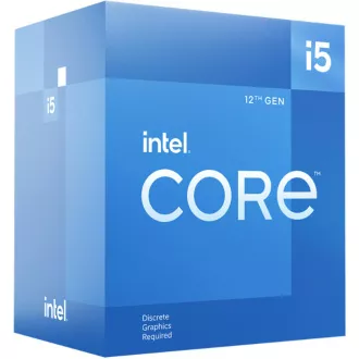 INTEL Core i5-12400F 2,5 GHz/6 jeder/18 MB/LGA1700/Ne grafika/Alder Lake/s hladilnikom
