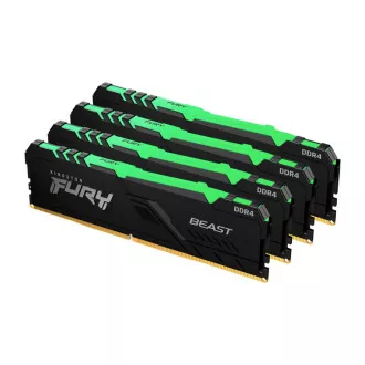 KINGSTON 64 GB 3600MT/s DDR4 CL18 DIMM (komplet 4) FURY Beast RGB