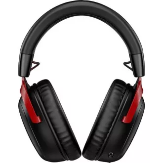 HP HyperX Cloud III brezžične igralne slušalke (črno-rdeče)