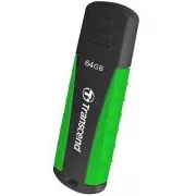 Transcend JetFlash 810 64 GB, USB 3.1 (Gen 1) bliskovni disk, črno-zelen, odporen na udarce, pritisk, prah in vodo